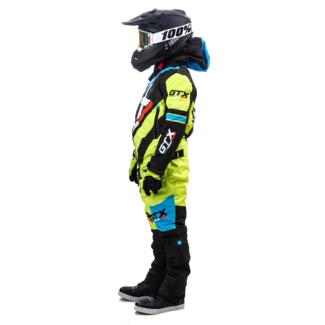 Комбинезон для снегохода (детский) GTX №6 blue-yellow (текстиль) (16Y)