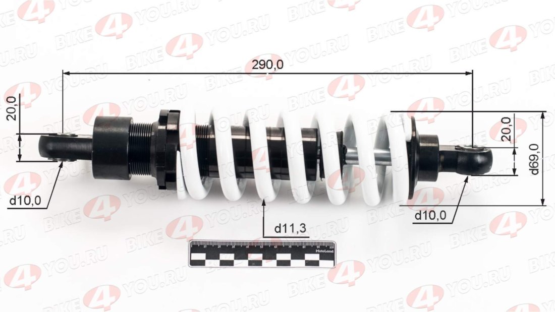 Амортизатор L=290 центральный