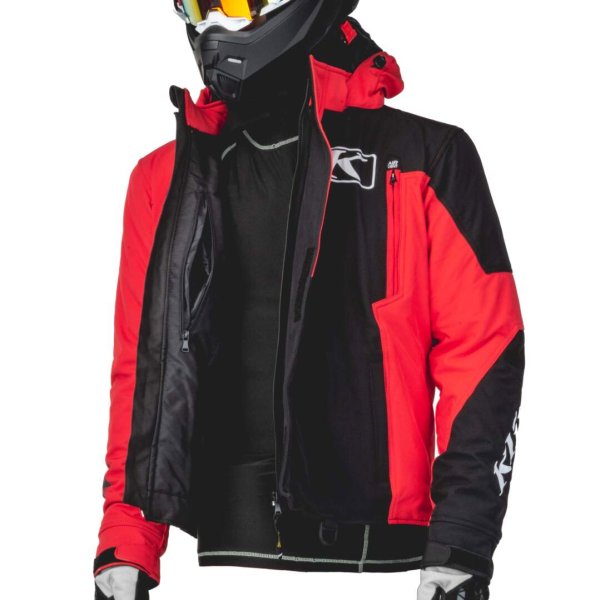 Куртка для снегохода KLIM KOMPOUND #1 black-red (текстиль) (L)